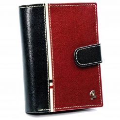 Portfel męski czarno-czerwony Rovicky 326L-RBA-D BLACK-RED. Czarne portfele ROVICKY, bez wzorów, ze skóry. Za 84.00 zł.