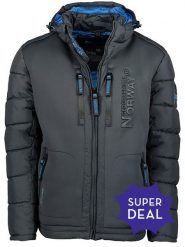 Geographical Norway Kurtka pikowana "Beachwood" w kolorze szarym rozmiar: 3XL. Szare kurtki Geographical Norway, xl, z aplikacjami, ze skóry, bez kaptura. Za 207.88 zł.