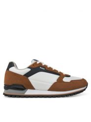BOSS Sneakersy Parkour-L 50523221 Beżowy. Brązowe buty sportowe casual Boss, bez wzorów, ze skóry, bez zapięcia. Za 559.99 zł.
