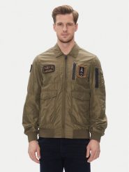 Aeronautica Militare Kurtka przejściowa 251AB2071CT3081 Khaki Regular Fit. Brązowe kurtki Aeronautica Militare, m, bez wzorów, z syntetyku, bez kaptura. Za 1,319.00 zł.