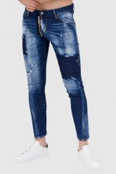 DSQUARED2 Niebieskie jeansy męskie sexy twist jean. Niebieskie jeansy Dsquared2, m. W wyprzedaży za 1,899.99 zł.