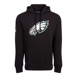Bluza z kapturem Eagles NFL. Czarne bluzy z kapturem New Era, m, bez wzorów, z bawełny, z kapturem. Za 259.90 zł.