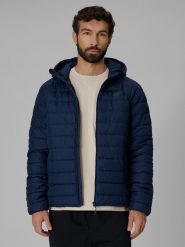 4F Kurtka z wypełnieniem syntetycznym męska - granatowa M. Niebieskie kurtki 4F, na zimę, m, bez wzorów, z syntetyku, bez kaptura. Za 329.99 zł.