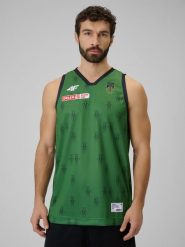 4F Koszulka meczowa replika wyjazdowa z sezonu 2025/26 męska 4F x Miasto Szkła Krosno - zielona XXL. Zielone bezrękawniki 4F, m, bez wzorów, z dzianiny, bez kołnierzyka, bez ramiączek. Za 219.99 zł.