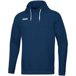 Bluza z kapturem Jako Base. Niebieskie bluzy z kapturem JAKO, s, bez wzorów, z bawełny, z kapturem. Za 213.45 zł.