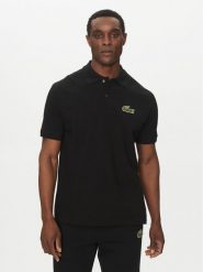 Lacoste Polo PH2751 Czarny Regular Fit. Czarne koszulki polo LACOSTE, l, bez wzorów, z bawełny, bez kołnierzyka, bez ramiączek. Za 299.99 zł.