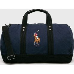 Polo Ralph Lauren - Torba. Niebieskie torby na ramię Polo Ralph Lauren, bez wzorów, z bawełny, na ramię, małe, bez dodatków. W wyprzedaży za 799.90 zł.