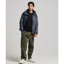 Kurtka wodoodporna z kapturem Superdry Pop Arctic SD-Windcheater. Niebieskie kurtki Superdry, m, bez wzorów, z kapturem. Za 349.55 zł.