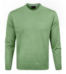 Klasyczny Wełniany Sweter, Okrągły Dekolt (U-Neck) - Pako Jeans - Miętowa Zieleń. Zielone swetry rozpinane Pako Jeans, l, bez wzorów, z jeansu, bez kołnierzyka, bez ramiączek. Za 169.00 zł.