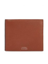 Tommy Hilfiger Portfel Th Prem Leather Flap & Coin AM0AM12189 Brązowy. Brązowe portfele Tommy Hilfiger, bez wzorów, ze skóry. Za 279.99 zł.