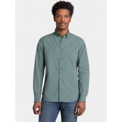 Koszula męska Timberland Micro Plaid Poplin. Zielone koszule Timberland, m, bez wzorów, bez kołnierzyka, bez ramiączek. Za 399.00 zł.
