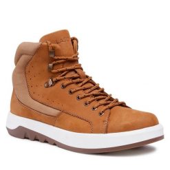 Kozaki Lasocki. Brązowe kozaki Lasocki, bez wzorów, bez obcasa, bez zapięcia. Za 279.99 zł.