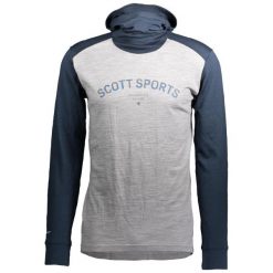 Bluza termoaktywna męska SCOTT Defined Merino Hoody. Szare bielizna termoaktywna Scott, m, bez wzorów, z wełny, bez ramiączek, trekkingowe. Za 419.99 zł.