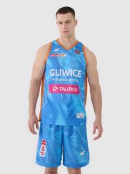 4F Koszulka meczowa replika wyjazdowa z sezonu 2024/25 męska 4F x PLK - GTK Gliwice - multikolor L. Bezrękawniki 4F, l, bez wzorów, z dzianiny, bez kołnierzyka, bez ramiączek. Za 69.99 zł.