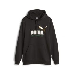 Bluza z kapturem Puma Logo Celebration, Mężczyźni. Czarne bluzy z kapturem Puma, m, bez wzorów, z bawełny, z kapturem. Za 390.00 zł.