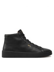 Boss Sneakersy Belwar Hito LT 50522871 Czarny. Czarne buty sportowe casual Boss, bez wzorów, ze skóry, bez zapięcia. Za 999.99 zł.