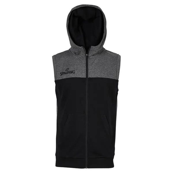 Kurtka Spalding Street Hooded Sleeveless. Czarne kurtki Spalding, m, bez wzorów, z materiału, z kapturem. Za 141.00 zł.