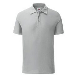 Koszulka Polo Męska Iconic. Szare koszulki polo sportowe Fruit of the Loom, m, bez wzorów, bez kołnierzyka, bez ramiączek. Za 51.99 zł.