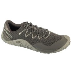 Buty do biegania męskie, Trail Glove 7. Brązowe buty do biegania Merrell, bez wzorów, bez zapięcia, do biegania. Za 549.99 zł.
