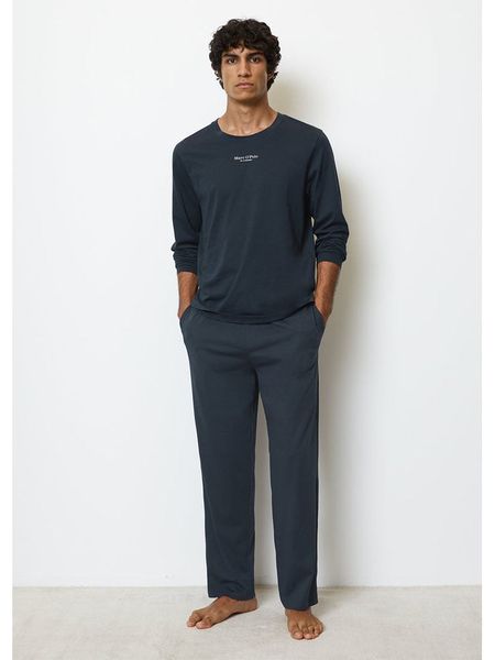 Marc O´Polo Bodywear Koszulka piżamowa w kolorze granatowym rozmiar: L. Niebieskie piżamy l, bez wzorów, z bawełny, bez ramiączek. Za 99.95 zł.