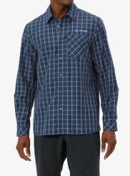 Koszula turystyczna męska Vaude Albsteig LS Shirt III. Zielone koszule Vaude, l, bez wzorów, z lyocellu, bez kołnierzyka, bez ramiączek. Za 235.39 zł.