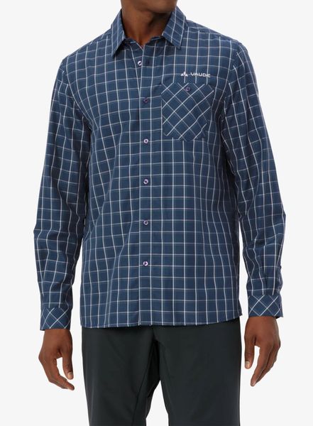 Koszula turystyczna męska Vaude Albsteig LS Shirt III. Zielone koszule Vaude, na zimę, l, bez wzorów, z lyocellu, bez kołnierzyka, bez ramiączek. Za 276.50 zł.