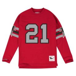 Bluza Mitchell & Ness Ls Atlanta Falcons. Czerwone bluzy Mitchell & Ness, m, bez wzorów, bez kaptura. Za 283.50 zł.