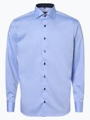 Eterna Modern Fit Koszula niewymagająca prasowania Mężczyźni Modern Fit Bawełna niebieski, 48. Niebieskie koszule Eterna Modern Fit, m, bez wzorów, z bawełny, bez kołnierzyka, bez ramiączek. Za 299.95 zł.