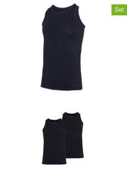 Fila Podkoszulki (2 szt.) w kolorze czarnym rozmiar: XXL. Niebieskie podkoszulki Fila, xxl, bez wzorów, bez ramiączek. Za 73.99 zł.