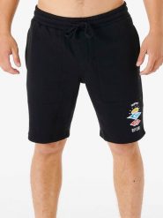 Rip Curl Szorty dresowe w kolorze czarnym rozmiar: M. Czarne krótkie spodenki sportowe Rip Curl, m, bez wzorów, z dresówki. Za 92.86 zł.