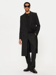 AMI PARIS Płaszcz przejściowy HCO319.WV0037 Czarny Regular Fit. Czarne płaszcze AMI PARIS, m, bez wzorów, z wełny, bez kaptura. Za 3,959.00 zł.