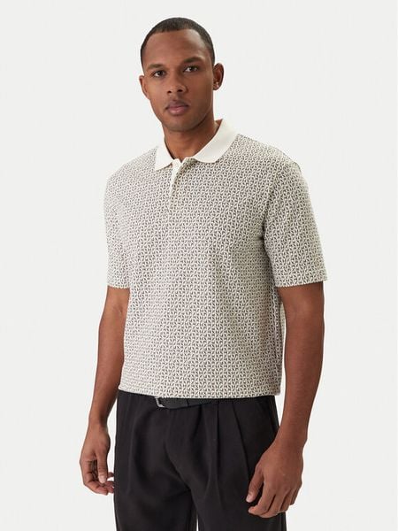 Armani Exchange Polo XM000736 AF10819 F1165 Écru Regular Fit. Białe koszulki polo Armani Exchange, m, bez wzorów, z bawełny, bez kołnierzyka, bez ramiączek. Za 330.99 zł.