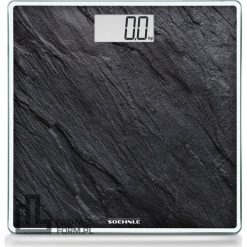Waga łazienkowa elektroniczna Style Sense Compact 300 kamienny wzór antracytowa. Szare wagi łazienkowe Soehnle. Za 129.99 zł.