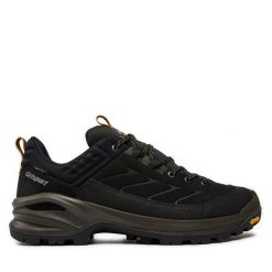 Trekkingi Grisport. Czarne buty trekkingowe Grisport, bez wzorów, bez zapięcia. Za 529.99 zł.
