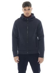 Leone 1947 Soft Basic męska kurtka z neoprenu z kapturem i zamkiem błyskawicznym. Niebieskie kurtki LEONE 1947 APPAREL, l, bez wzorów, z neoprenu, z kapturem. Za 530.46 zł.