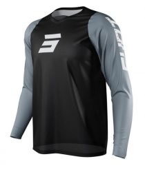 Dorosły Rowery Górskie Koszulka z Długim Rękawem Shot Neo Defender Grey. Czarne trekkingi SHOT RACE GEAR, bez wzorów, z materiału, z okrągłym noskiem, bez zapięcia. Za 179.00 zł.