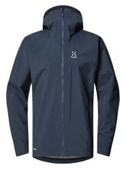Haglöfs Kurtka funkcyjna "Korp Proof" w kolorze granatowym rozmiar: S. Niebieskie kurtki outdoor i hardshell Haglöfs, m, bez wzorów, z materiału, bez kaptura. Za 399.03 zł.