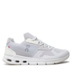 Buty do biegania On. Białe buty do biegania On, bez wzorów, bez zapięcia, do biegania. Za 609.99 zł.