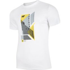 T-shirt męski TSM022 - biały. T-shirty marki 4F. W wyprzedaży za 49.99 zł.