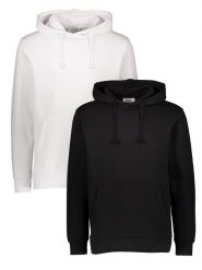 ONLY & SONS Bluzy (2 szt.) w kolorze czarnym i białym rozmiar: L. Białe bluzy Only & Sons, l, bez wzorów, z bawełny, z kapturem. Za 162.49 zł.