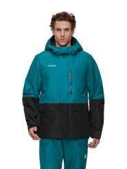 Mammut Kurtka narciarska "Fall Line HS" w kolorze turkusowym rozmiar: M. Niebieskie kurtki narciarskie i snowboardowe Mammut, m, bez wzorów, z syntetyku, narciarskie. Za 1,219.95 zł.