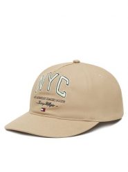 Tommy Hilfiger Czapka z daszkiem Flag Seasonal 5 Panel AM0AM13562 Beżowy. Brązowe czapki z daszkiem Tommy Hilfiger, bez wzorów, z bawełny. Za 259.99 zł.