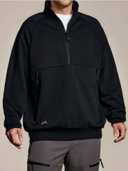 Bluza pullover - czarny. Czarne bluzy bez kaptura Sinsay, l, bez wzorów, bez kaptura. Za 55.99 zł.