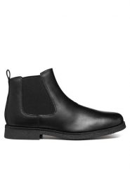 Geox Sztyblety Uomo Claudio U2658A 00043 C9999 Czarny. Czarne botki sznurowane Geox, bez wzorów, z materiału, bez obcasa, bez zapięcia. Za 519.99 zł.