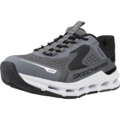 Buty SKECHERS GLIDE STEP PLUS VISTA LANE Szary. Szare buty trekkingowe Skechers, bez wzorów, z syntetyku, bez zapięcia. Za 280.99 zł.