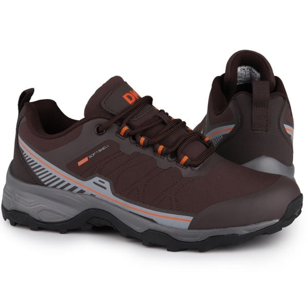 Buty męskie trekingowe sportowe Dk FALER. Brązowe buty trekkingowe DK, bez wzorów, bez zapięcia. Za 159.00 zł.