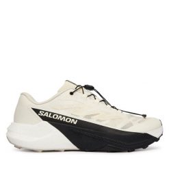 Buty do biegania Salomon. Białe buty do biegania Salomon, bez wzorów, bez zapięcia, do biegania. Za 639.99 zł.