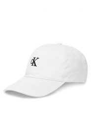 Calvin Klein Jeans Czapka z daszkiem Small Monogram LV04K5024G Biały. Białe czapki z daszkiem Calvin Klein Jeans, bez wzorów, z bawełny. Za 179.99 zł.