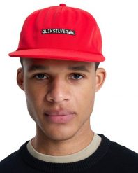 Czapka Snapback dla Mężczyzn DRIFTER CLICKER Czerwony. Czerwone czapki z daszkiem Quiksilver, bez wzorów, z bawełny. Za 65.00 zł.