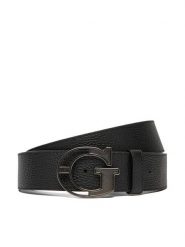 Guess Pasek Męski BM784 0P5435 Czarny. Czarne paski Guess, z aplikacjami, ze skóry. Za 279.99 zł.